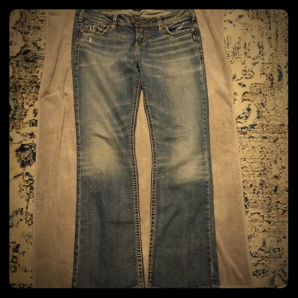 Silver Tuesday Super Stretch low slim boot jeans